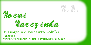 noemi marczinka business card